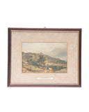 "On The Glaslyn", By Sidney Richard Percy Print with Vintage Wooden Frame