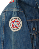 60's Gauchos Denim Trucker Jacket With Patches