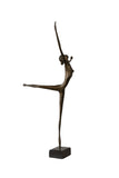 Vintage Brass Ballerina Ballet Dancer Figurine a Pair