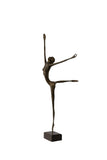Vintage Brass Ballerina Ballet Dancer Figurine a Pair